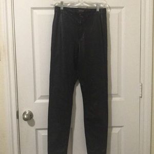 Topshop High-Rise faux leather trousers